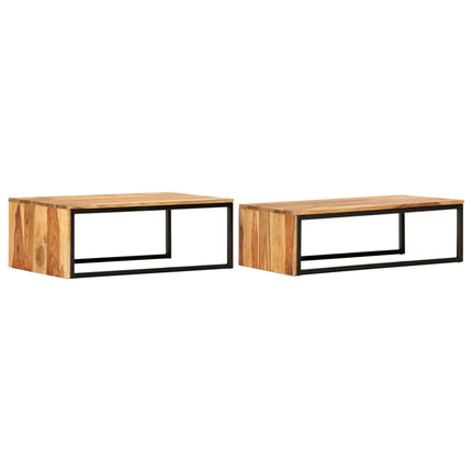 Tables Gigognes 2 Pcs Bois Solide