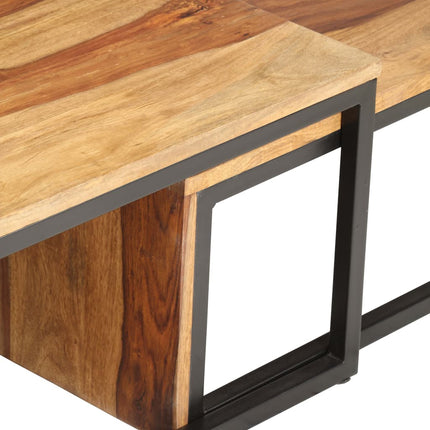 Tables Gigognes 2 Pcs Bois Solide