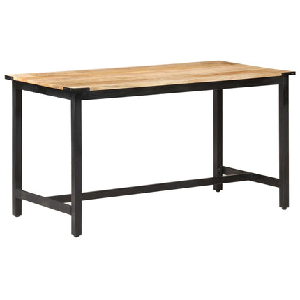 Table À Manger Bois De Manguier Brut Massif
