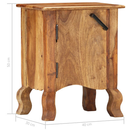 Table De Chevet 40X30X50 Cm Bois Massif