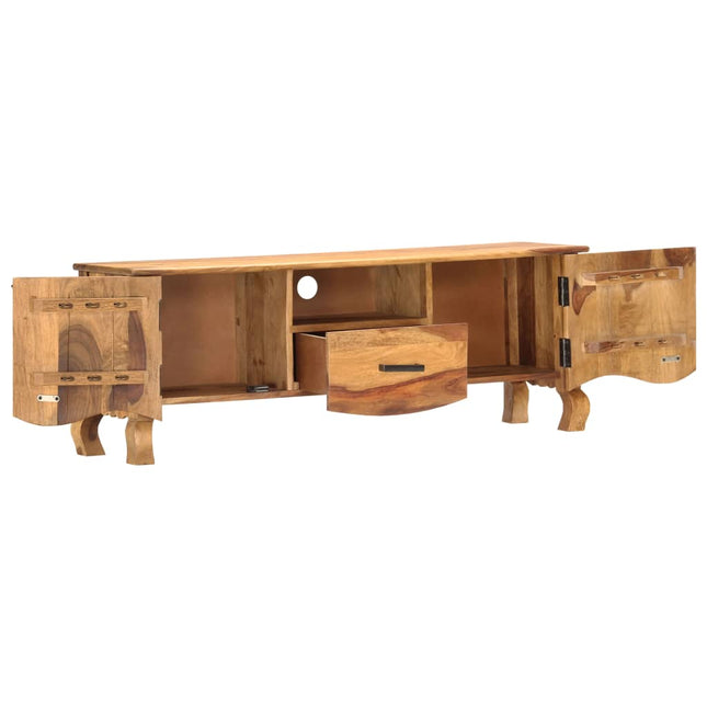 Meuble Tv 115X30X42 Cm Bois Solide