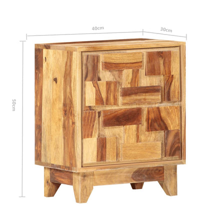 Table De Chevet 40X30X50 Cm Bois Massif