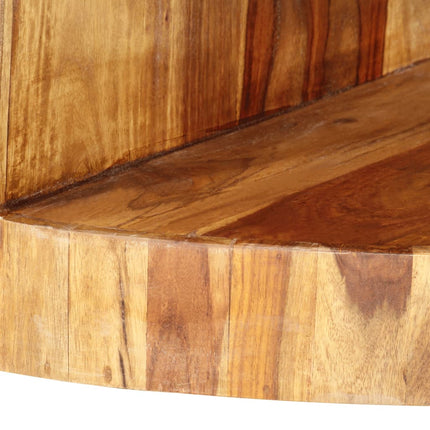 Table Basse Ronde 65X30 Cm Bois Solide