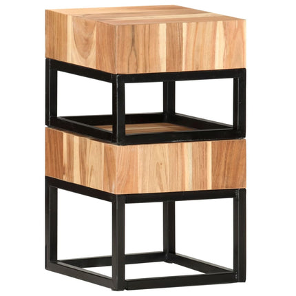 Tables D'appoint 2 Pcs Bois D'acacia Solide