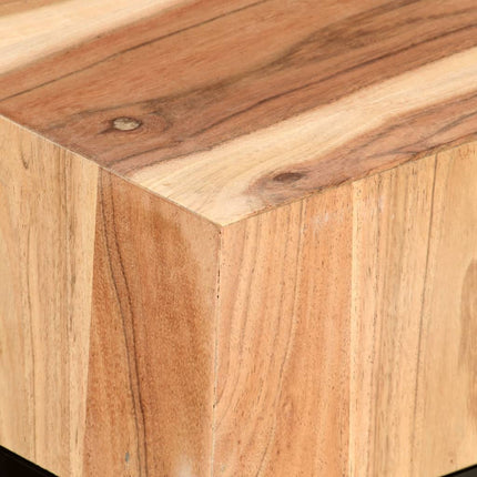 Tables D'appoint 2 Pcs Bois D'acacia Solide