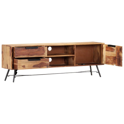 Meuble Tv 140X28X47 Cm Bois Solide
