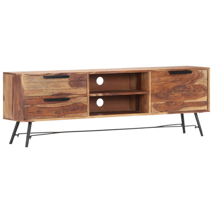 Meuble Tv 140X28X47 Cm Bois Solide