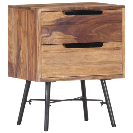Table De Chevet Bois Massif 40X30X50 Cm