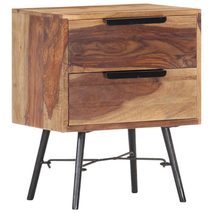 Table De Chevet Bois Massif 40X30X50 Cm