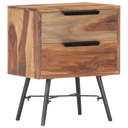 Table De Chevet Bois Massif 40X30X50 Cm