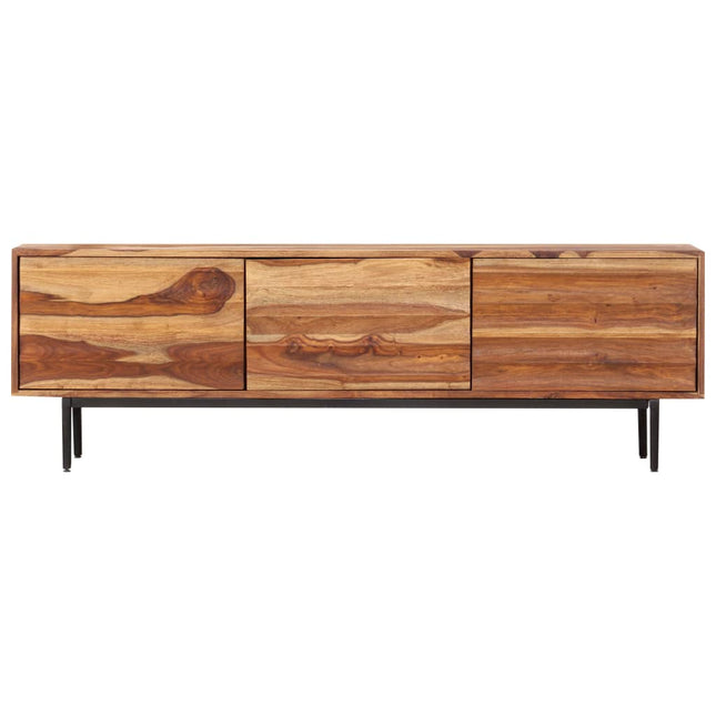 Meuble Tv 140X30X45 Cm Bois Solide