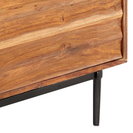 Meuble Tv 140X30X45 Cm Bois Solide