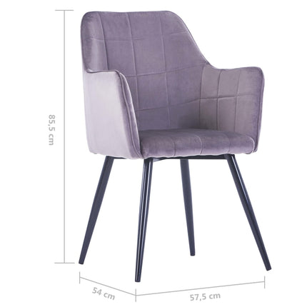 Chaises À Manger Lot De 2 Velours