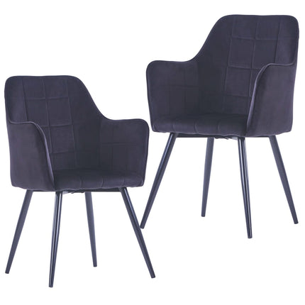 Chaises À Manger Lot De 2 Velours
