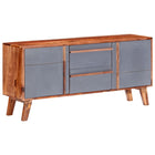 Buffet Gris Bois Massif