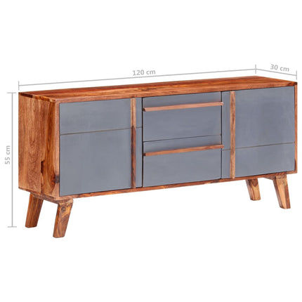 Buffet Gris Bois Massif
