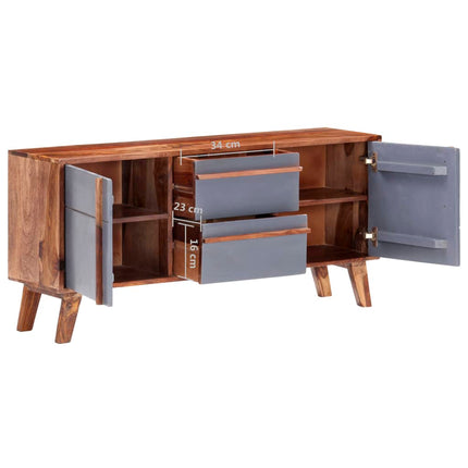 Buffet Gris Bois Massif