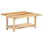 Table Basse Extensible 90X(45-90)X45 Cm Bois De Manguier Massif