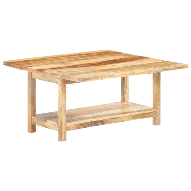 Table Basse Extensible 90X(45-90)X45 Cm Bois De Manguier Massif