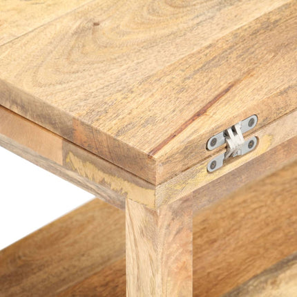 Table Basse Extensible 90X(45-90)X45 Cm Bois De Manguier Massif
