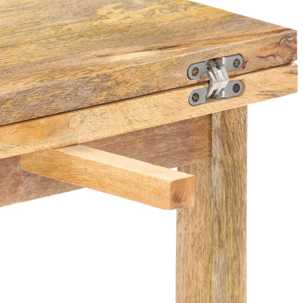 Table Basse Extensible 90X(45-90)X45 Cm Bois De Manguier Massif