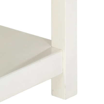Table Basse Extensible Blanc 90X(45-90)X45 Cm Bois De Manguier