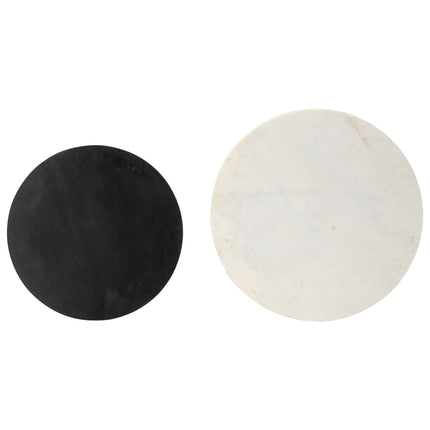 Tables Basses 2 Pcs Noir Et Blanc