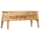 Boîte De Rangement 99X35X48 Cm Bois De Manguier Solide