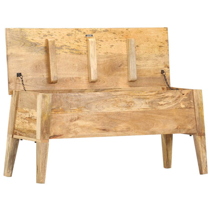 Boîte De Rangement 99X35X48 Cm Bois De Manguier Solide