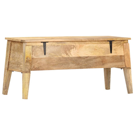 Boîte De Rangement 99X35X48 Cm Bois De Manguier Solide
