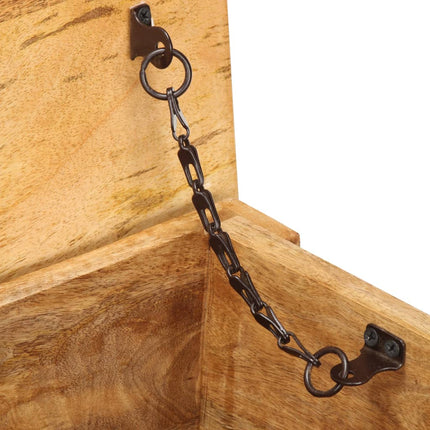 Boîte De Rangement 99X35X48 Cm Bois De Manguier Solide