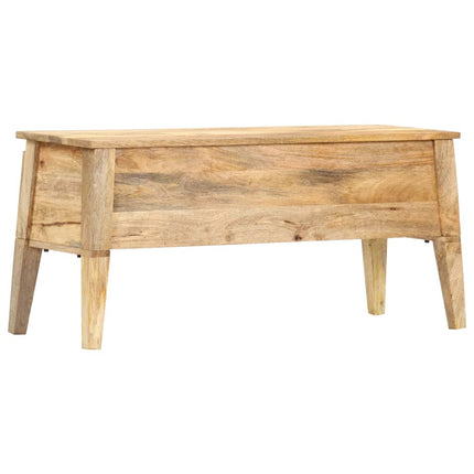 Boîte De Rangement 99X35X48 Cm Bois De Manguier Solide