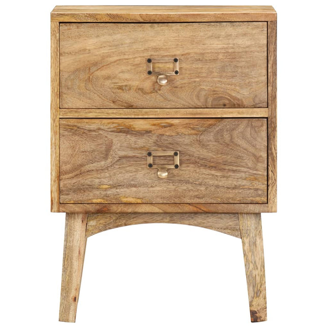 Table De Chevet 40X35X55 Cm Bois De Manguier Solide