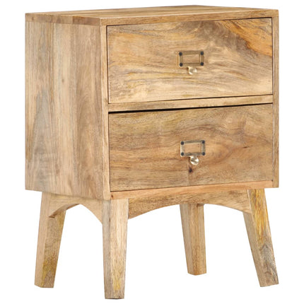 Table De Chevet 40X35X55 Cm Bois De Manguier Solide