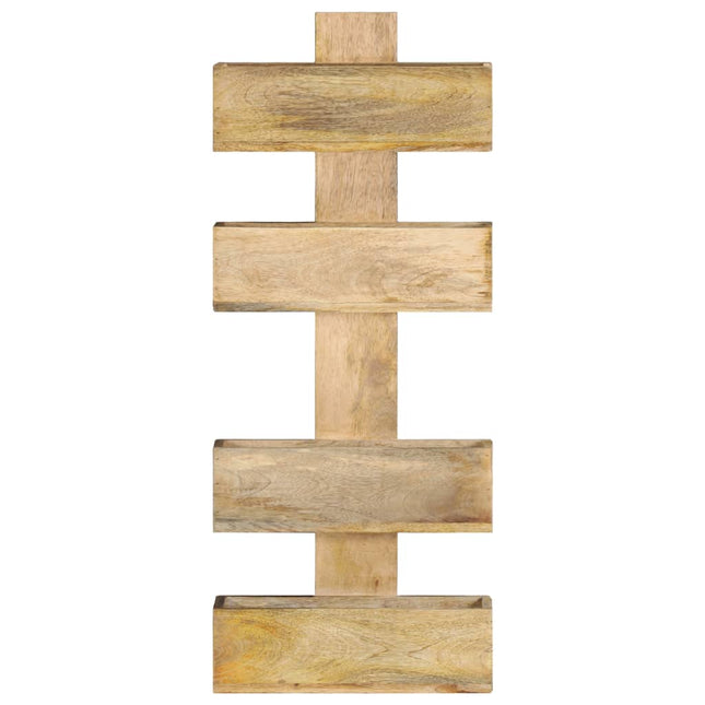 Porte-Revue Mural 30X11X72 Cm Bois De Manguier Solide