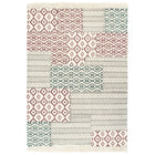 Tapis Tissé À La Main Coton Imprimé Multicolore