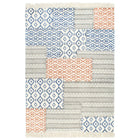 Tapis Tissé À La Main Coton Imprimé Multicolore