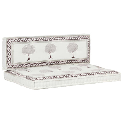 Ensemble De Coussins De Palette De Jardin Lot De 2 Imprimé