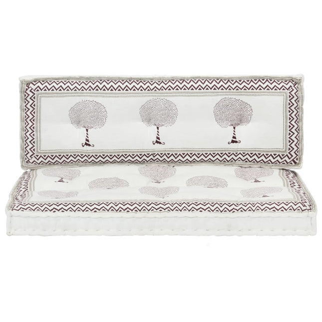 Ensemble De Coussins De Palette De Jardin Lot De 2 Imprimé