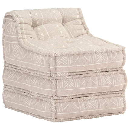 Pouf Modulaire À 2 Places Tissu