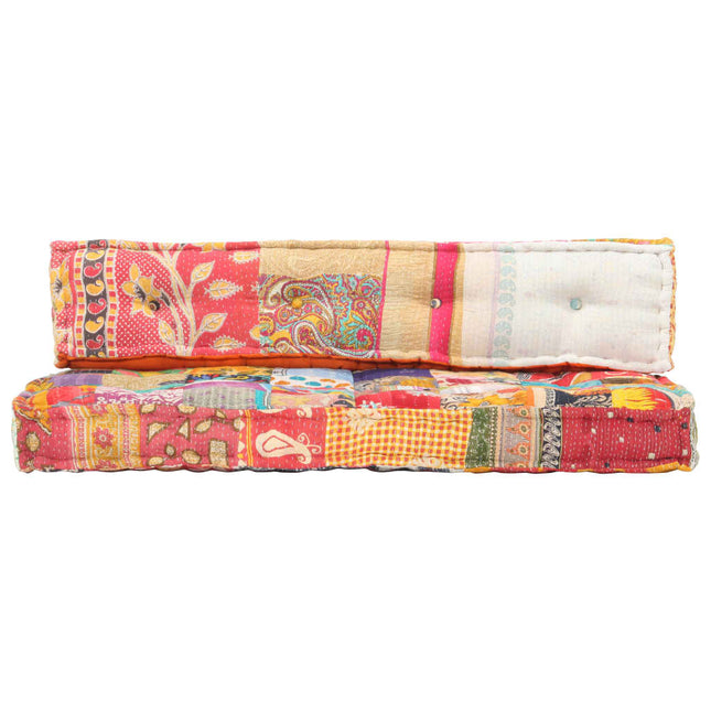 Coussin De Canapé Palette Tissu Patchwork
