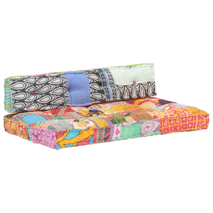 Coussin De Canapé Palette Tissu Patchwork