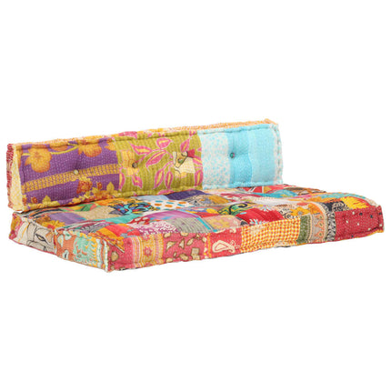Coussin De Canapé Palette Tissu Patchwork