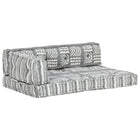 Coussin De Canapé Palette Gris Tissu Patchwork