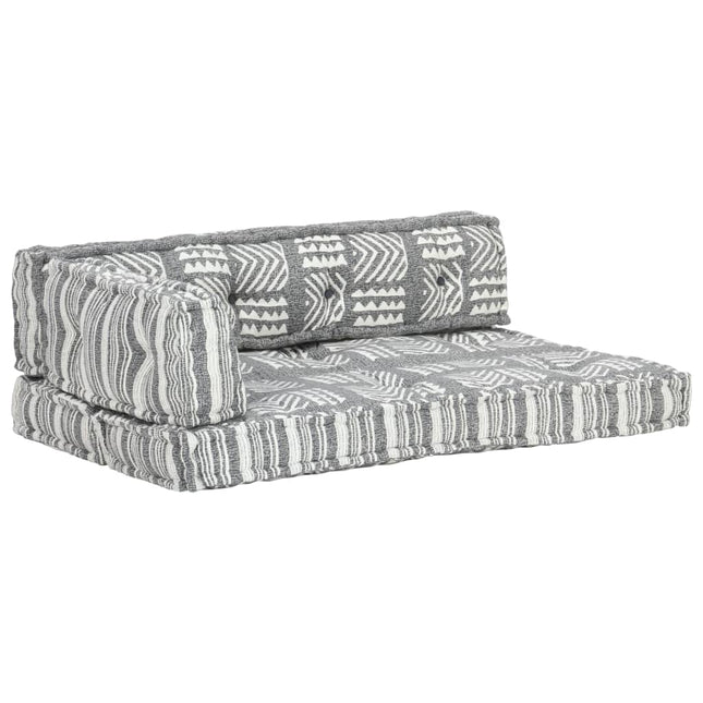 Coussin De Canapé Palette Gris Tissu Patchwork