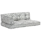 Coussin De Canapé Palette Gris Clair Tissu Patchwork