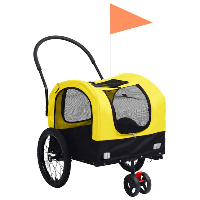 Remorque De Vélo Pour Chiens Et Poussette 2-En-1