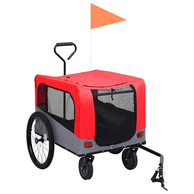 Remorque De Vélo Pour Chiens Et Poussette 2-En-1