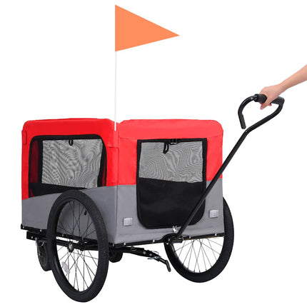 Remorque De Vélo Pour Chiens Et Poussette 2-En-1