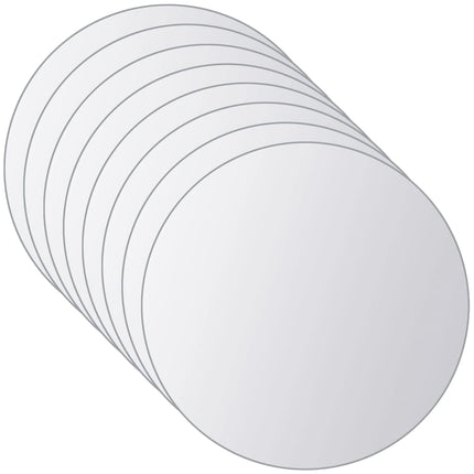 Carreau De Miroir 8 Pcs Rond Verre